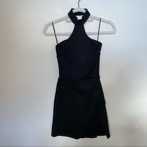 Designer black dress